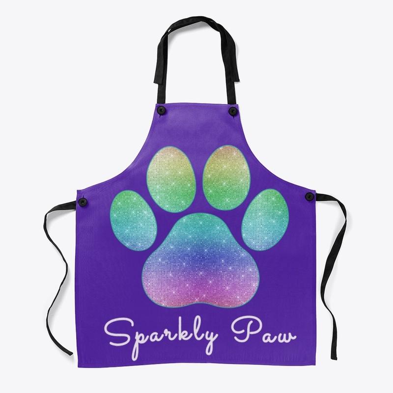 Sparkly Paw Logo White