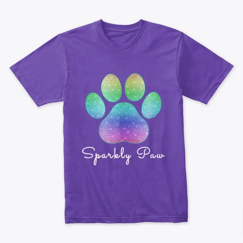 Sparkly Paw Logo White