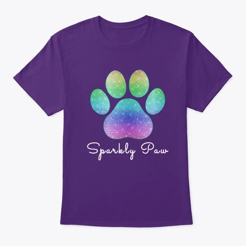 Sparkly Paw Logo White